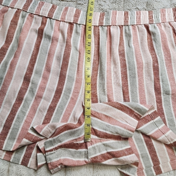 Size 4X Shorts Linen blend Boyfriend cut Pockets Elastic waistband SONOMA NWT - Picture 12 of 16